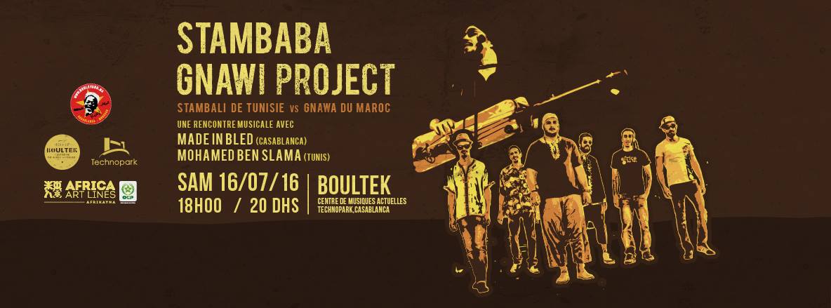 Stambaba Gnawi Project // En concert samedi 16 juillet au Boultek